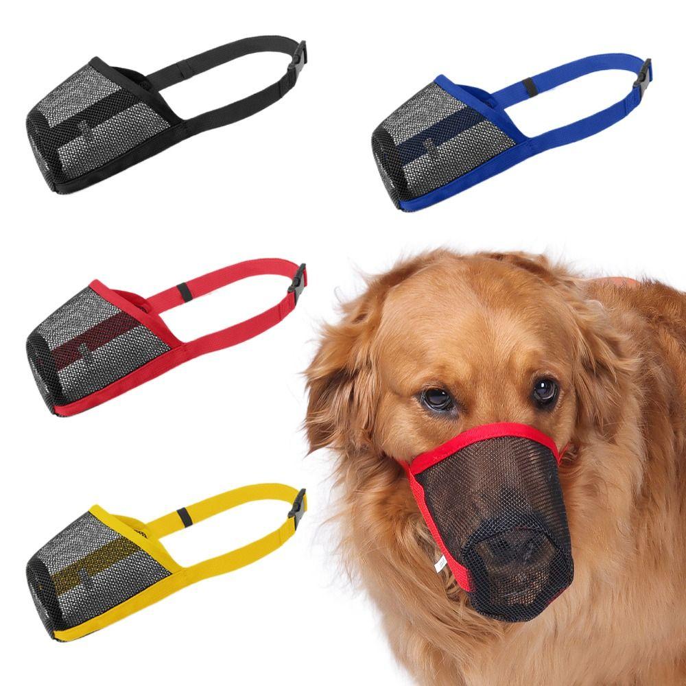 Adjustable Dog Mouth Masks Plastic Mesh Dog Face Mask For Small To Large Dogs