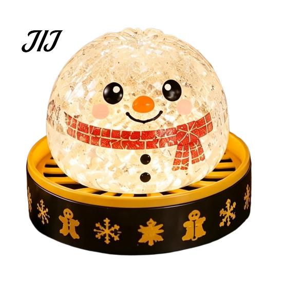 Soft Anxiety Relief Tools 1/5Pcs Christmas Dumpling Stress Toy, LED Glowing Squeeze Toy with Reduction Gadget Steamer, Santa Snowman Reindeer