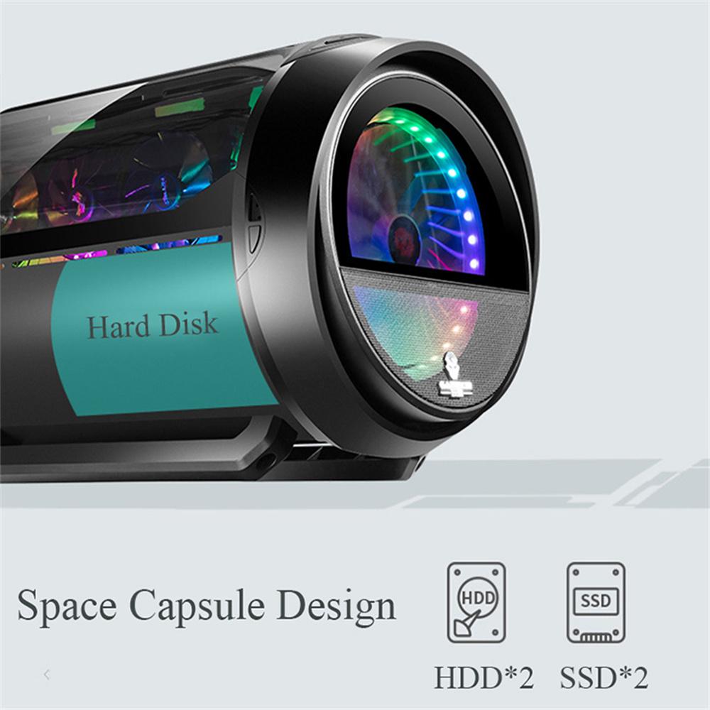 Mini USB 3.0/2.0 Корпус для настольного ПК Космическая капсула Дизайн Корпус игрового компьютера ATX Тип MATX Материнская плата Вертикальная графика