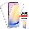 Clear 360 Double Full Case For Samsung Galaxy A05S A25 A55 A04S A14 A54 S23 S24 Xiaomi Redmi Note 13 iPhone 15 14 13 12 11 Pro Max Soft Silicone Cover