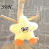 Милый мультяшный утенок Брелок Звезда Плюшевый Брелок, Мягкая Мягкая Игрушка-Подвеска с Вышитым Лицом, Милый Брелок Шарм для Рюкзака, Мини