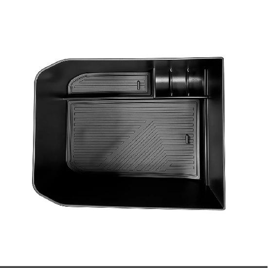 For Kia EV4 2025 2026 Central Armrest Under Double Layer Storage Box Internal Organizer Holder Tray Car Stowing Tidying