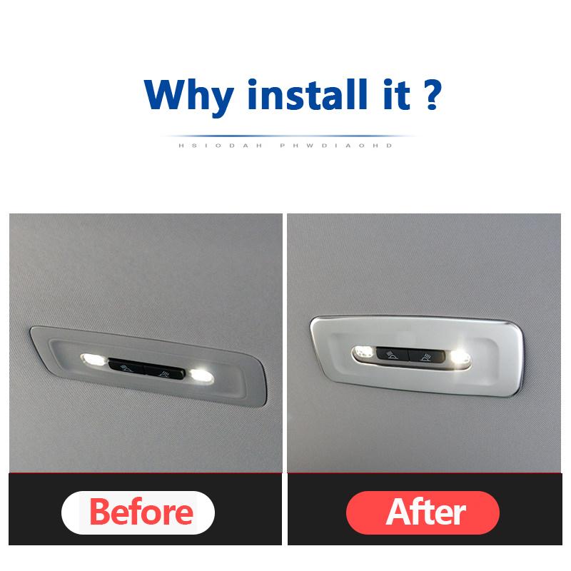 Задняя крыша автомобиля, лампа для чтения, накладка на крышку, украшение интерьера для Toyota Camry XV70 2018, аксессуары