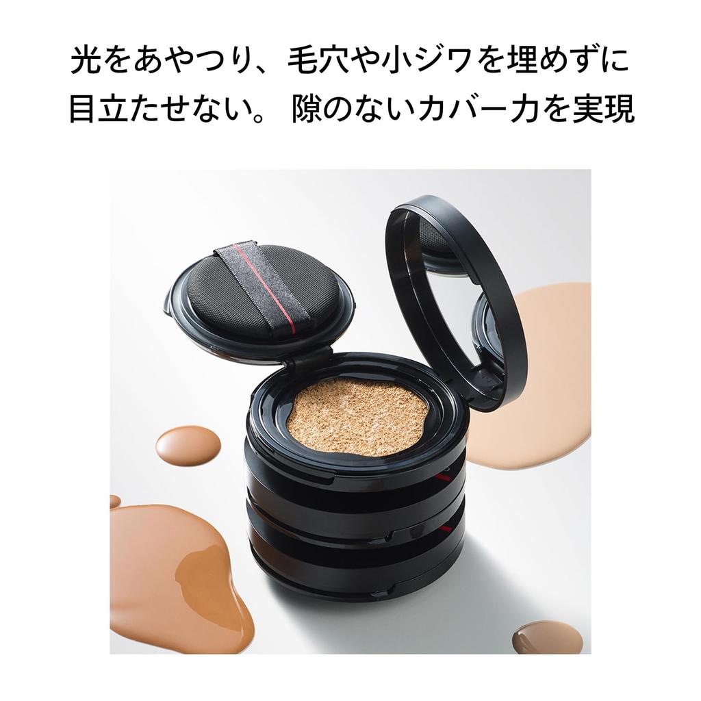 SHISEIDO Тональный кушон Synchro Skin Cushion Compact 210 Birch 13 г SPF35 Жидкая основа Выравнивает тон Придает полупрозрачность и стойкость Shiseido