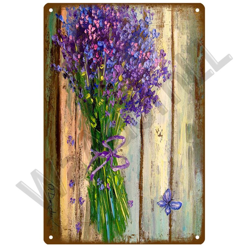 Ретро Декор, металлический знак лаванды, жестяной постер, металлические винтажные вывески с подсолнухом, жестяная вывеска с цветком, ромашка, настенный декор для дома и сада, подарок