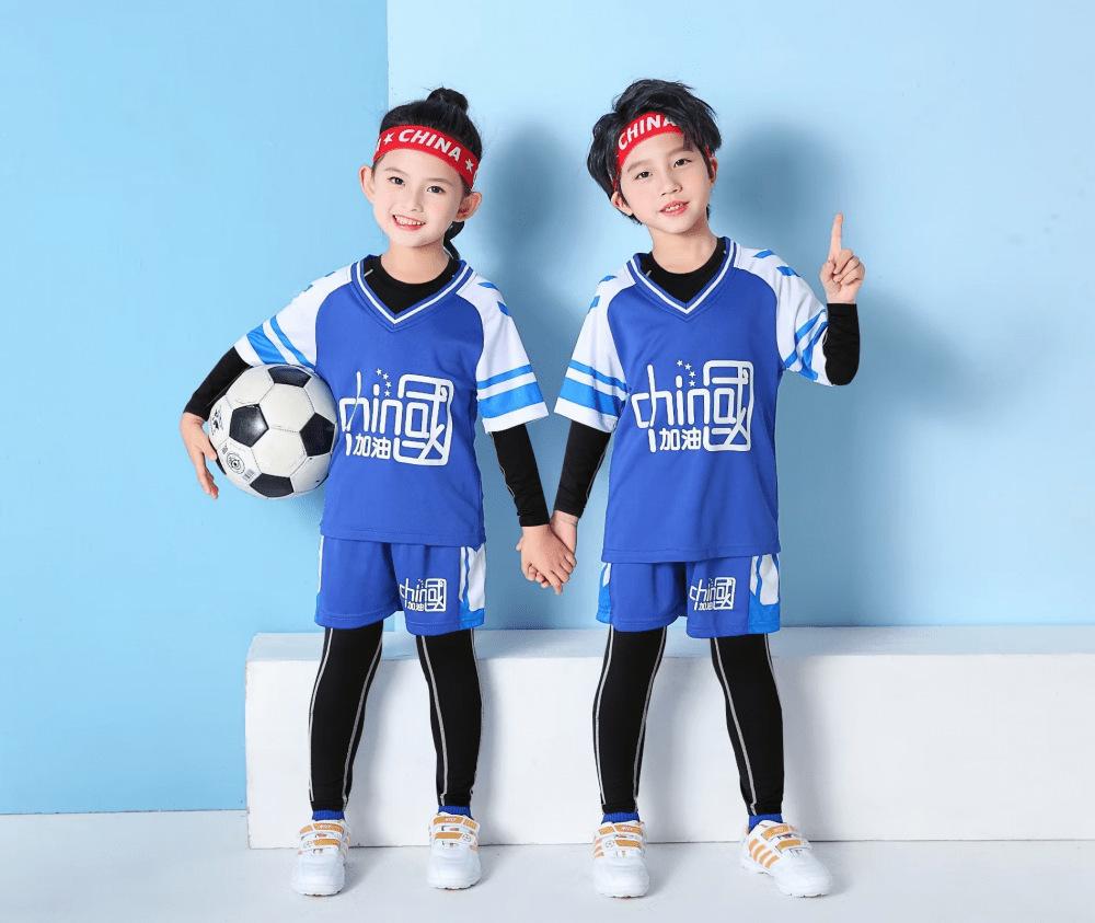 New Soccer Uniform Set Student Kids Summer Jersey College Student Training Competition Team Uniform Comfortable Jcn07
