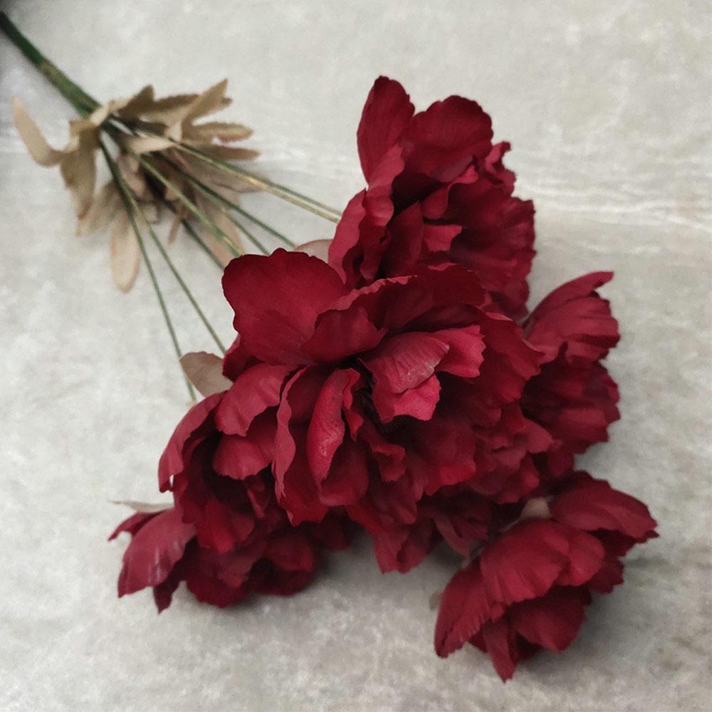 9 Голов Реалистичные Цветы Многоцветный Симуляция Цветочный Букет Домашний Декор