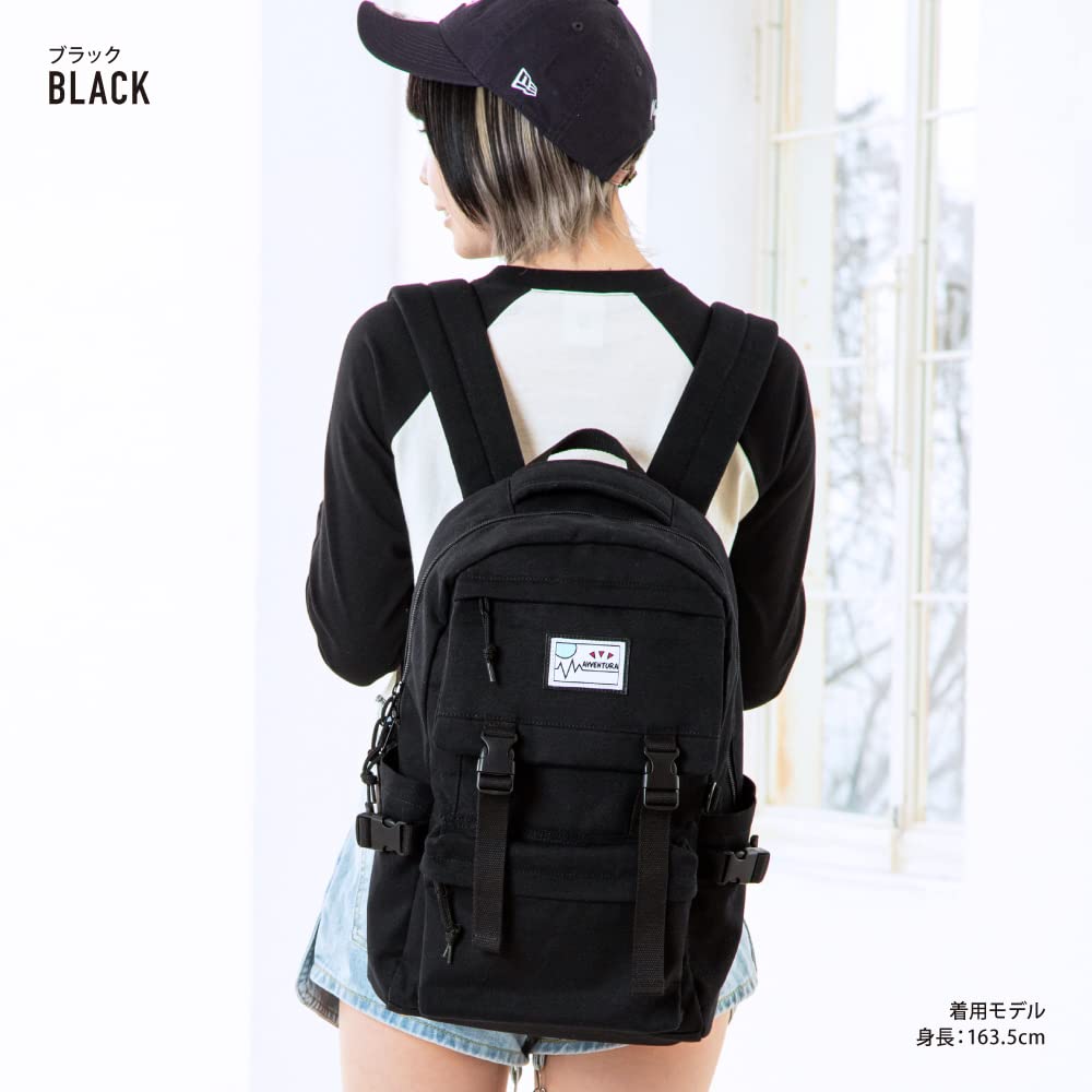 Aventura RCF-30674 Канвасный Рюкзак Daypack с Изолированным Карманном для Бутылки, Черный