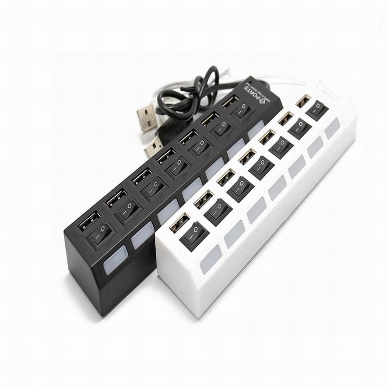 7 Ports USB Mobile Hard Disk U Disk Comprehensive Compatible High Speed Hub Usb Expander