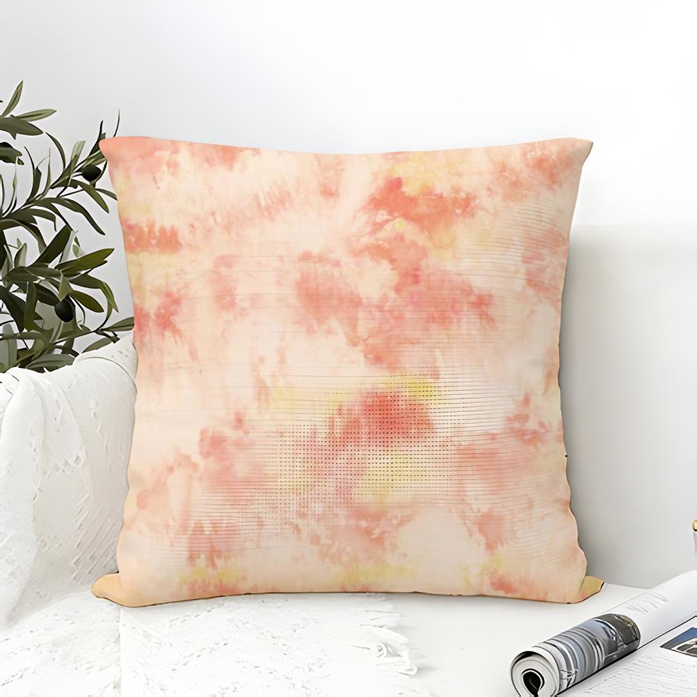 Trendy Color Block Tiedye Pillow Case linen pillow case sofa home decor cushion cover cushion cove
