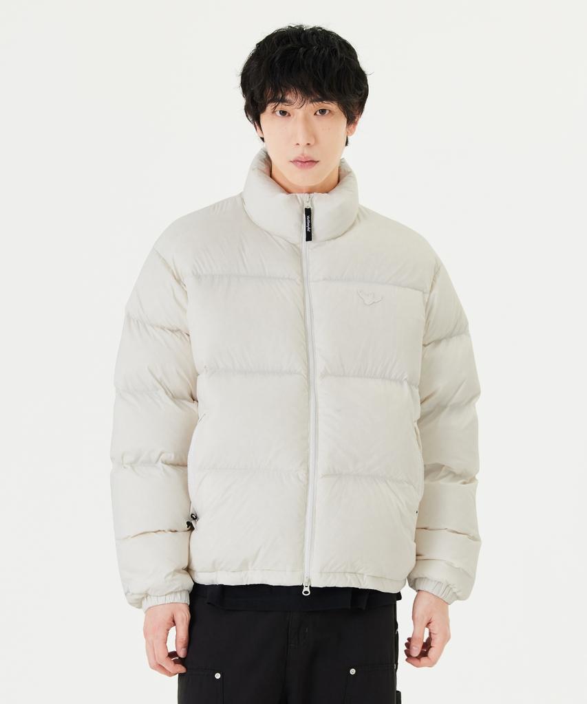 Mark Gonzales Angel Short Puffer Down Jacket - Ivory