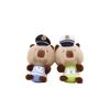 Delightful Short Plush Penguin Keychain Toy In Police And Firefighter Capybara Designs