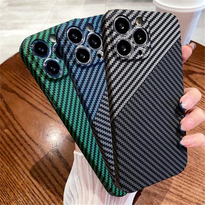 Ультратонкий чехол из углеродного волокна с текстурой для Iphone 11 12 13 Pro Max Iphone11 13pro 13promax Роскошный противоударный жесткий чехол для ПК
