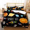 Galaxy Outer Space Planet Fashion Digital Комплект постельного белья Пододеяльник Одеяло Кровать Односпальная Двуспальная Полная Королева Молодежь Дети Девочки Мальчики Подарок