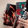 Чехол с рисунком аниме для Samsung Galaxy S9 S8 S10 S21 S22 S20 Plus S21fe S10e Note 20 10plus, мягкие задние чехлы из ТПУ для телефонов Demon Slayer