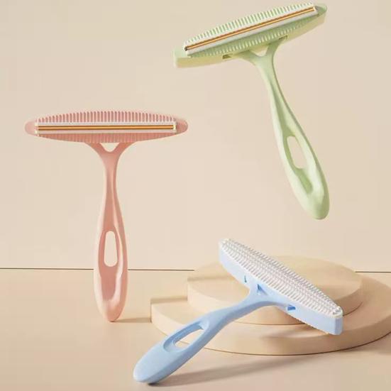 Двусторонняя щетка для удаления катышков с одежды и шерсти домашних животных с медной головкой, для ткани, для удаления волос и пыли с одежды, мебели, автомобильных сидений