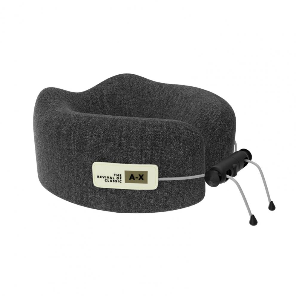 Cervical Support Travel Pillow Memory Foam U-shaped Travel Neck Pillow with Adjustable Drawstring for Pain Relief for Ultimate