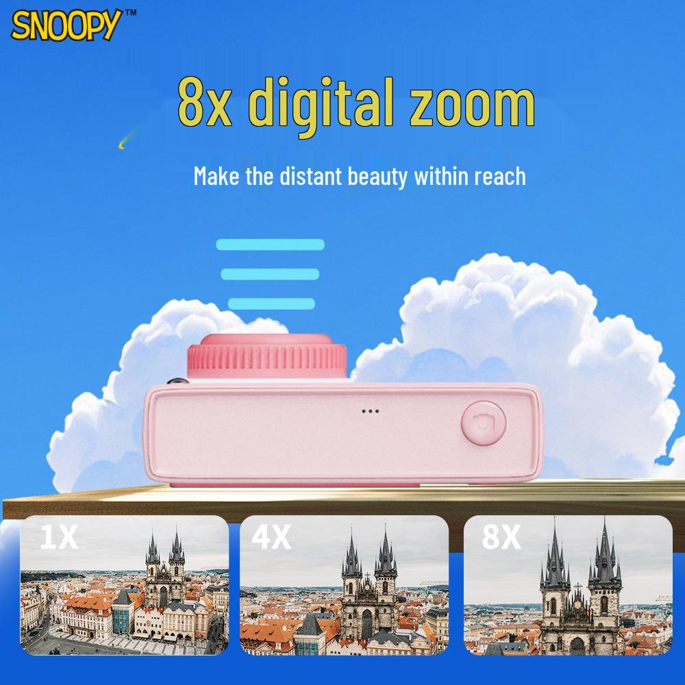 SNOOPY HD Двухкамерная CCD Цифровая Беззеркальная Камера Начального Уровня Ретро Селфи Камера
