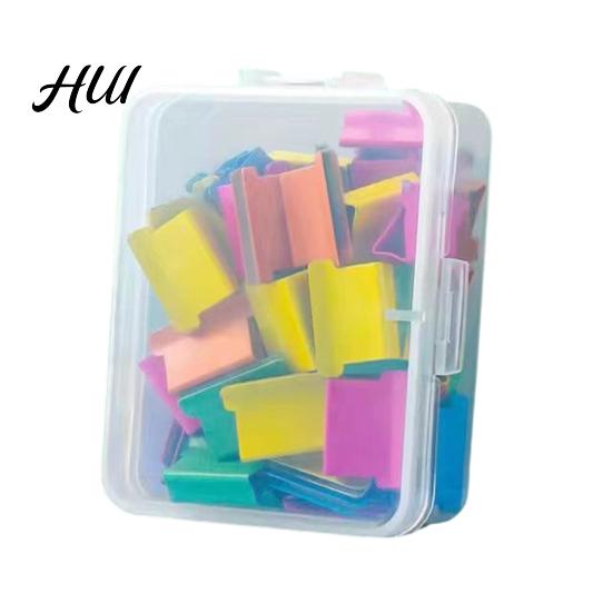 Strong Clip Fasteners Paper Binder Push Refills, Reusable Stainless Steel Binding Clips Non-damaging for Office File Organization, Long Tail Document
