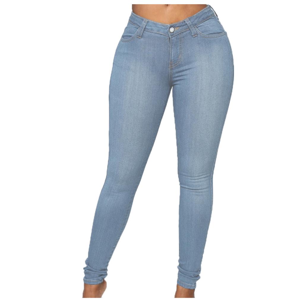 Women's Skinny Jeans Plus Size Fashion Casual Pencil Pants
