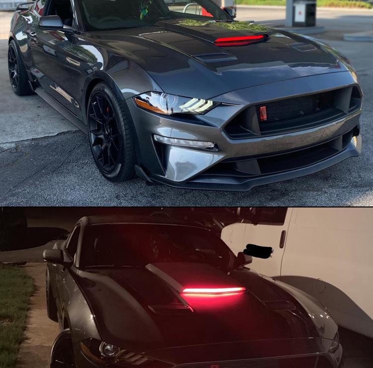 18-23 Ford Mustang Последовательные огни на капот «Рыцарь дорог» с пультом дистанционного управления