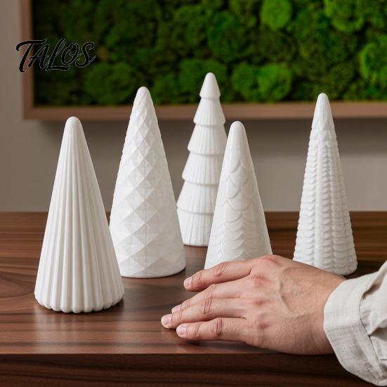 Набор Рождественских Украшений 5 шт. Световые с/без светодиодной подсветкой, Скандинавский Стиль Светящиеся Настольные Праздничные Украшения Настольные Украшения, Шишка для Дома