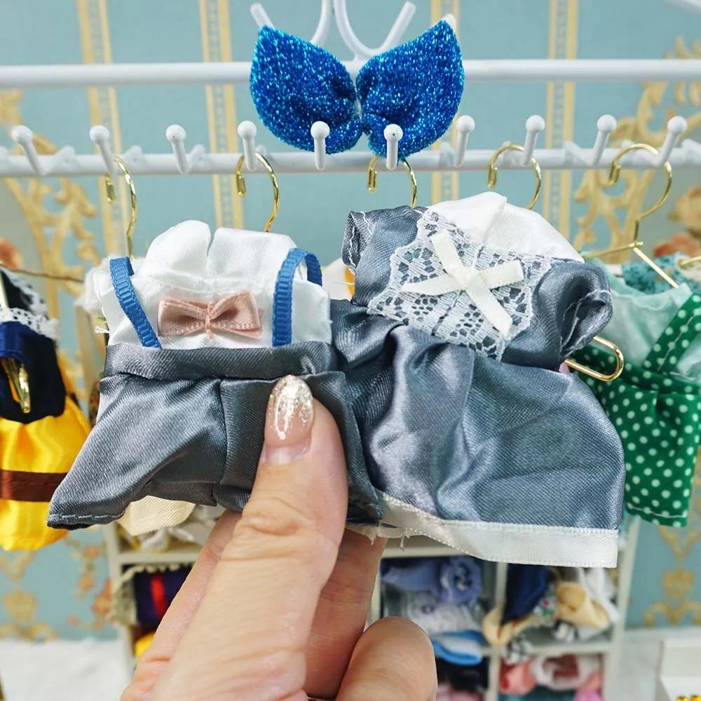 Платье Кукольный домик Аксессуары 1:12 лесных животных Семейная одежда Модная Повседневная одежда Повседневные наряды Жилет Рубашка Юбка Брюки для кук