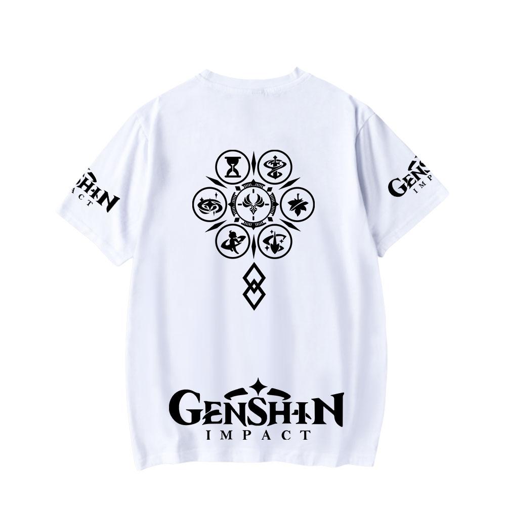 High Quality Women Men T-shirts Genshin Impact Graphic Print Tshirt Summer Woman Man Clothing Fashion T Shirts
