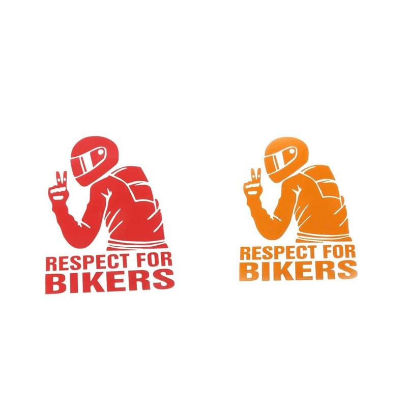 1/2/3pcs Respect Biker Sticker For On Car Motorcycle Vinyl Stickers Motorcycle Vinyl 3D Stickers And Decals Moto Stickers