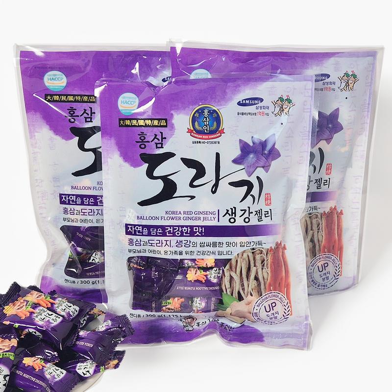 Red Ginseng Bellflower Ginger Jerry, 300g, 3 Sets