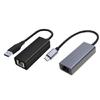 USB C на RJ45 Ethernet Сетевой Конвертер Адаптер 1000 Мбит/с Без Драйверов