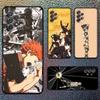 Чехол для телефона Amine H-Haikyuu для Samsung S25, S24, S21, S22, S23, S30, Ultra, S20, Plus, Fe, Lite, Note, 10, 9, 5G Черный