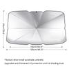 Car Windshield Sun Shade UV-Rays and Heat Sun Visors Protector Foldable Reflector Umbrella,Small/Large