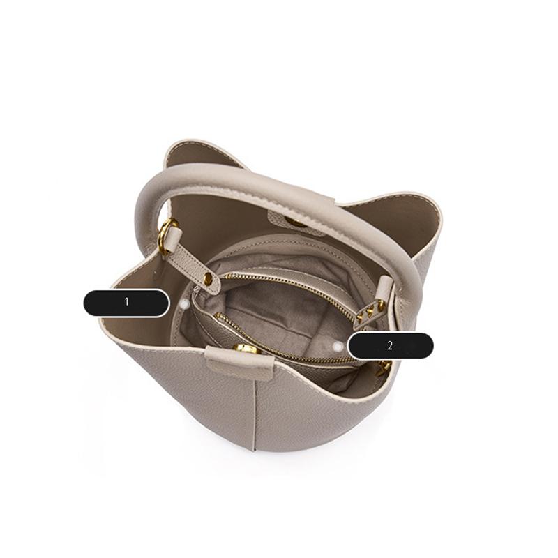 Сумка-тоут из натуральной кожи, женская сумка-ведро, новый стиль, дизайнерская брендовая сумка через плечо, женская сумка, подходящая для повседневного использования