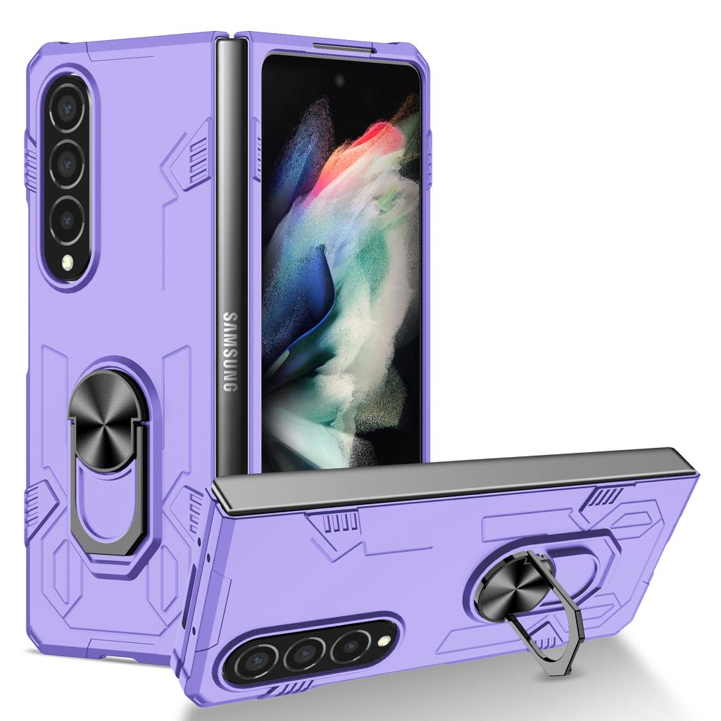 Складной дизайн Жесткий чехол для мобильного телефона Samsung Galaxy Z Fold 4 Fold4 5g Fold 3 2 Fold3 Fold2 Портативный чехол на палец