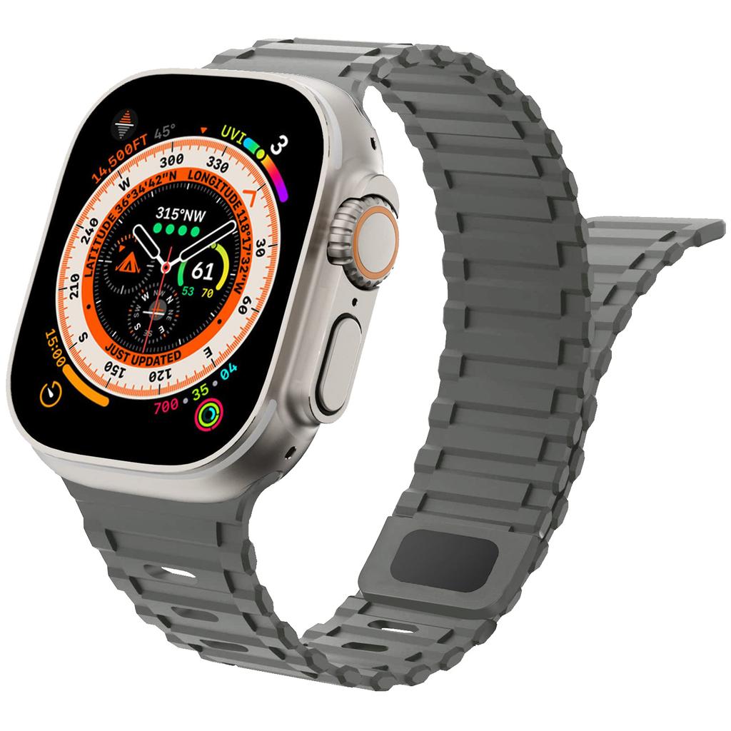 Magnetic Strap for Apple Watch Band Ultra 2 49mm 44mm 40mm 45mm 38mm 41mm 42mm Silicone Bracelet iWatch Series 9 8 7 6 Se bands