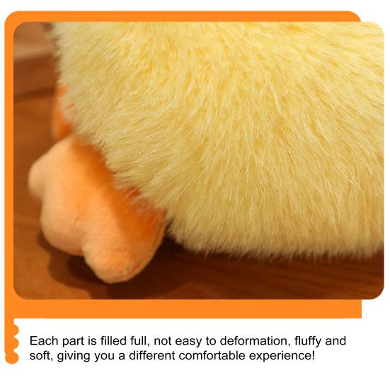 Лежащая плюшевая игрушка утка желтая плюшевая утка мягкая игрушка животное комфорт кукла подушка домашний офис спальня украшение дети взрослые подарок на день рождения