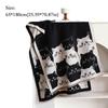 Cute Cat Imitation Cashmere Scarf Thick Warmth Winter Scarf Elegant Style Shawl  Autumn Winter