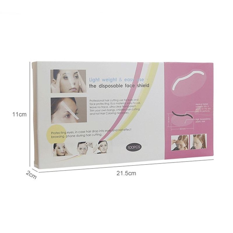 Transparent Hairdressing Eye Shield Bath Visor Barber Hair Goggles Eyebrow Shower Hair Salon Styling Face Cover