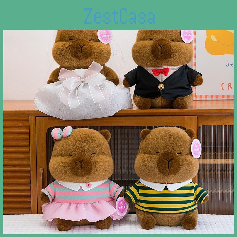 Wedding Cute Capybara Dress And Couple Dress Up Plush Doll For Gift And Decor