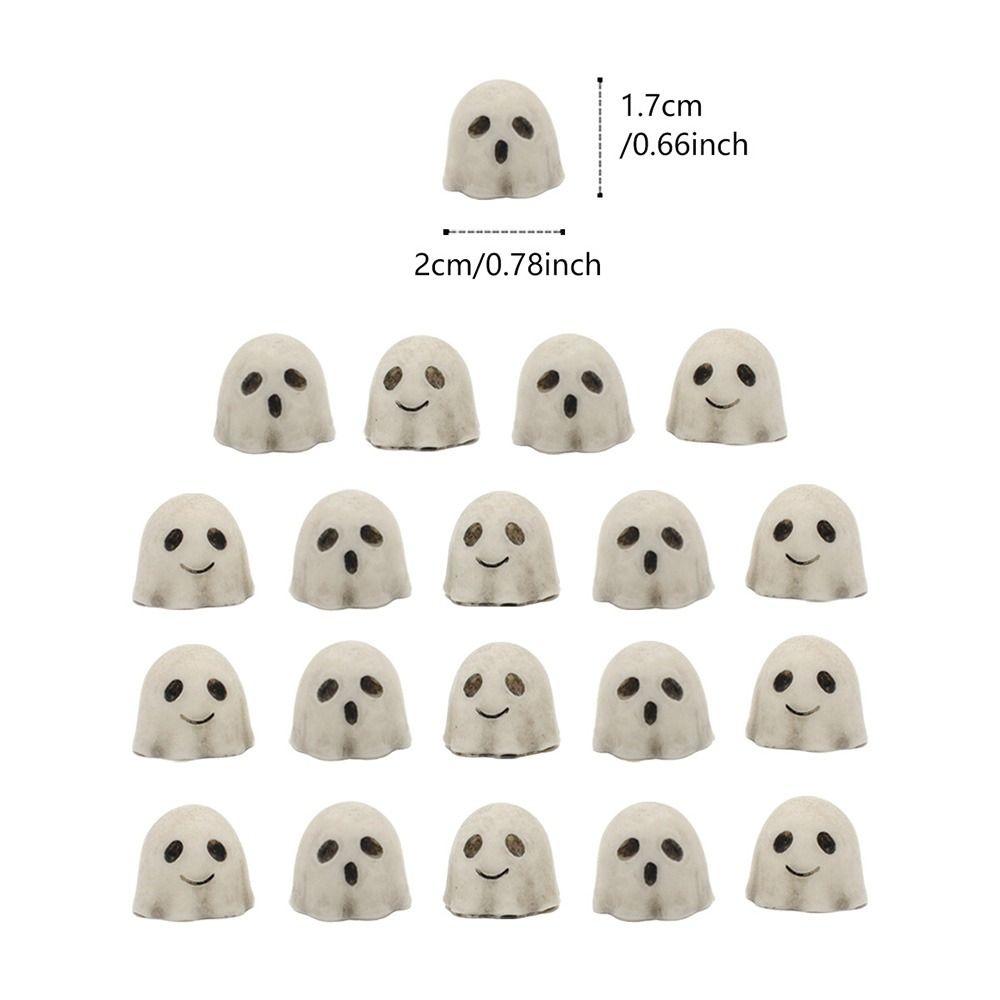 20PCS Lightweight Halloween Skull Figurine Resin Miniature Dragon Skull Figurine  Home Decoration