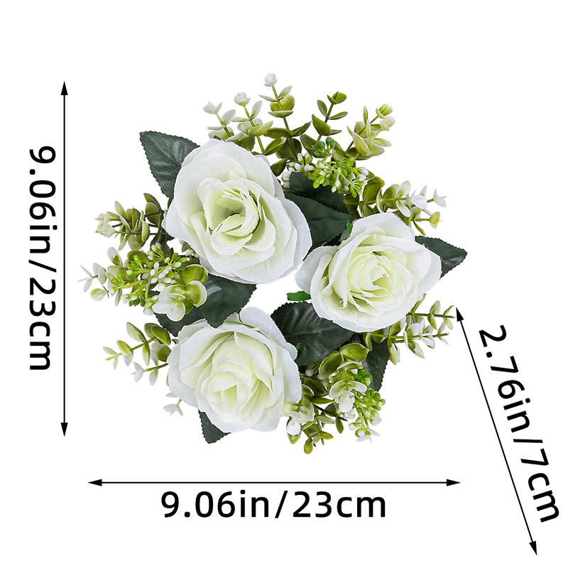 Имитация цветов, подсвечников, венков, декоративных украшений для гостиной, роз, свечей, чашек, атмосферных украшений