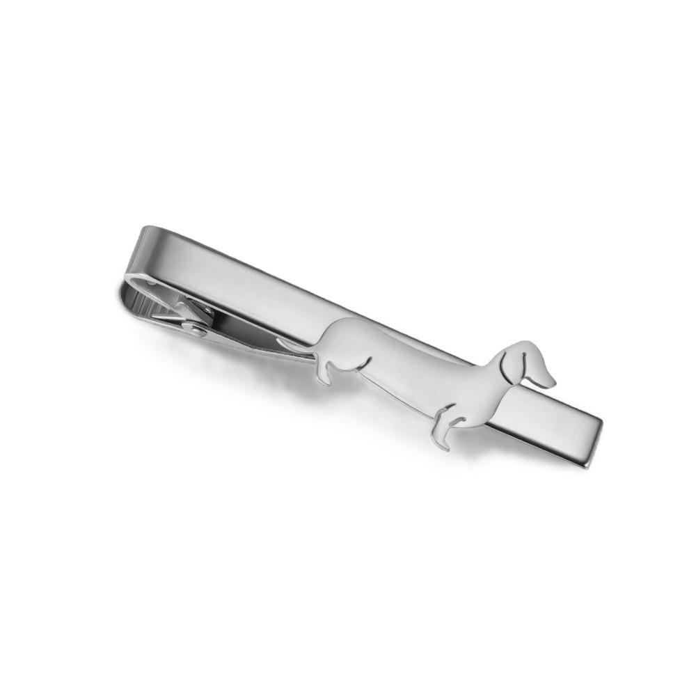 Punk Cat Tie Clip Cute Sausage Dog Necktie Buckle Creative Dachshund Tie Pin  Women Men