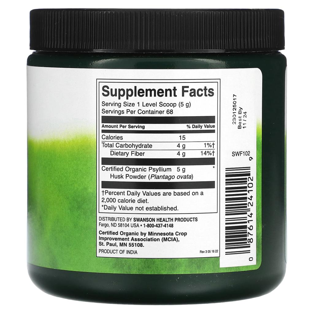 Psyllium Husk Powder, 340G(12Oz)