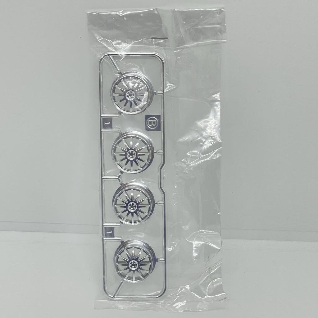 Mini 4WD Fin Wheel Silver Plated B Part [Rare]