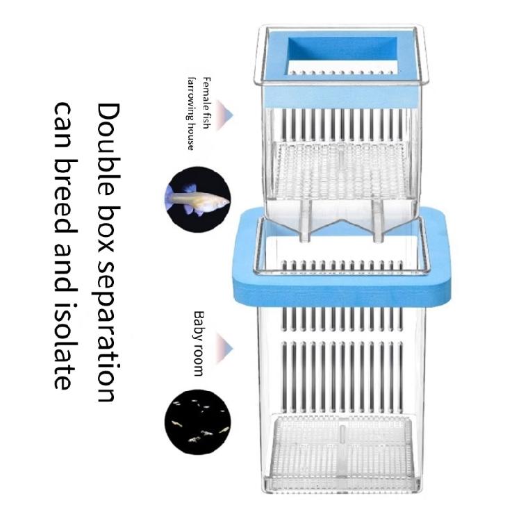 Акриловый нерестовик для рыбок для инкубации и изоляции для аквариумов Нерестовик Двухслойный