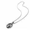 Long Halloween Jewelry Sweater Chain Skull Neck Chain Skull Mirror Pendant Gothic Skeleton Necklace