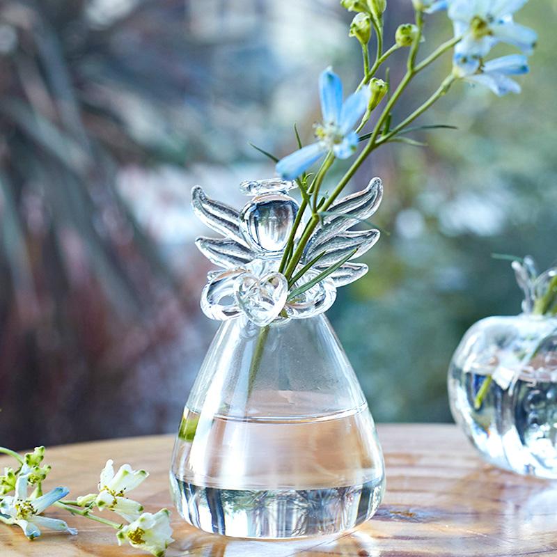 1 шт. стеклянная ваза украшение дома гидропонная ваза для цветов ангел гостиная офис настольные украшения