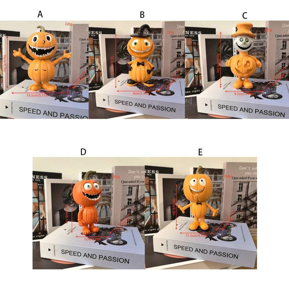 Resin Crafts Halloween Pumpkin Ornaments Handmade Garden Halloween Pumpkin Pumpkin Statue Gifts