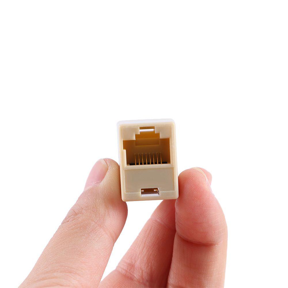 Cable adapter Ethernet Sockt CAT5 CAT6 RJ45 Extender Plug Dual Straight Head Network Cable Connectors Cable Joiner Coupler